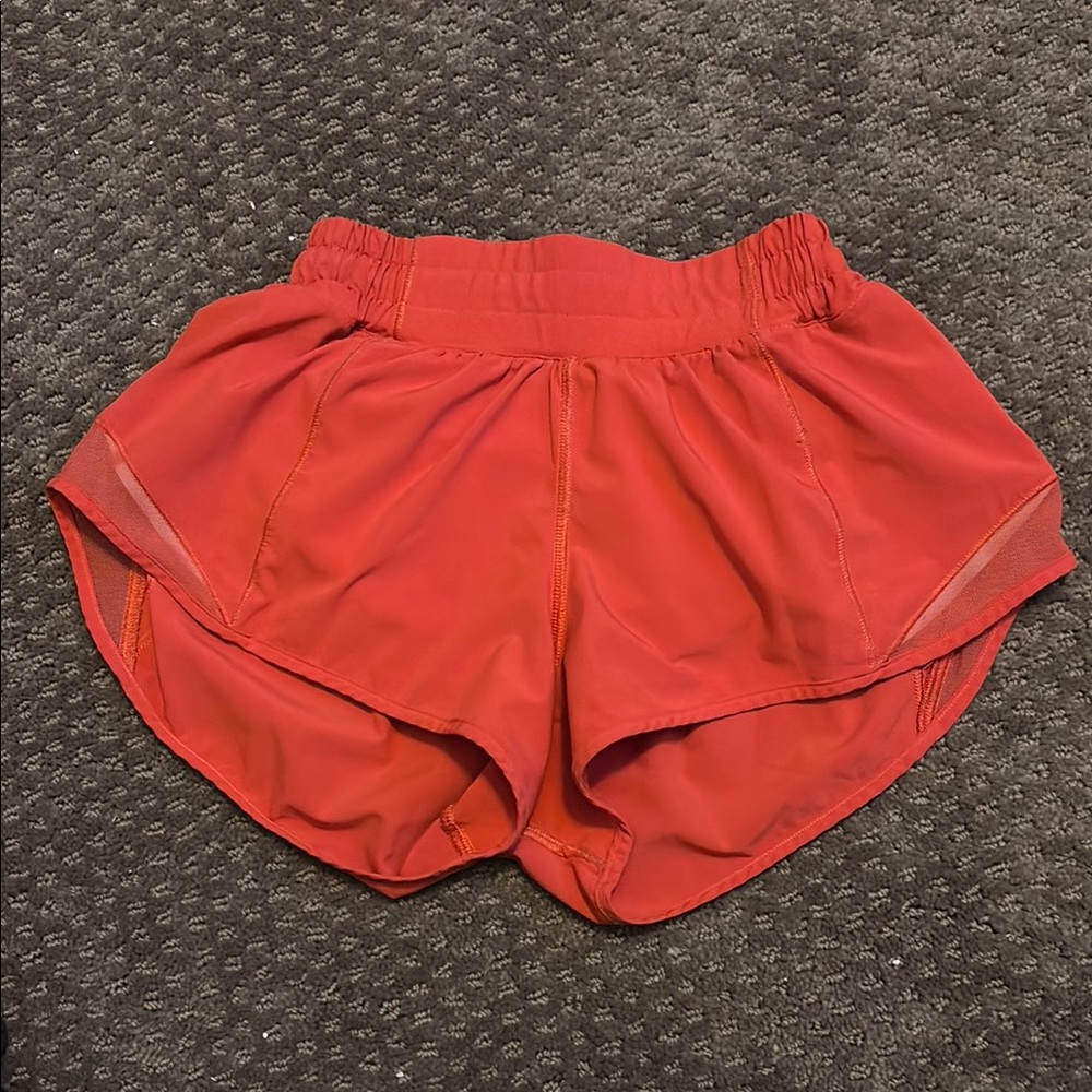 Lululemon Athletica Red Athletic Shorts Lightweight Comfort